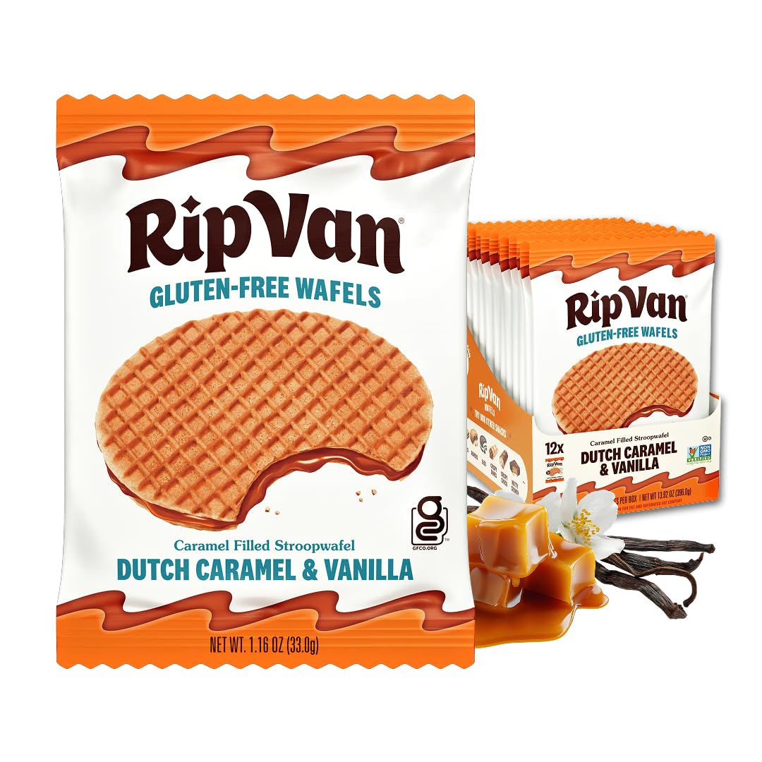 Amazon.com: Rip Van Wafels Gluten-Free Stroopwafel - Dutch Caramel